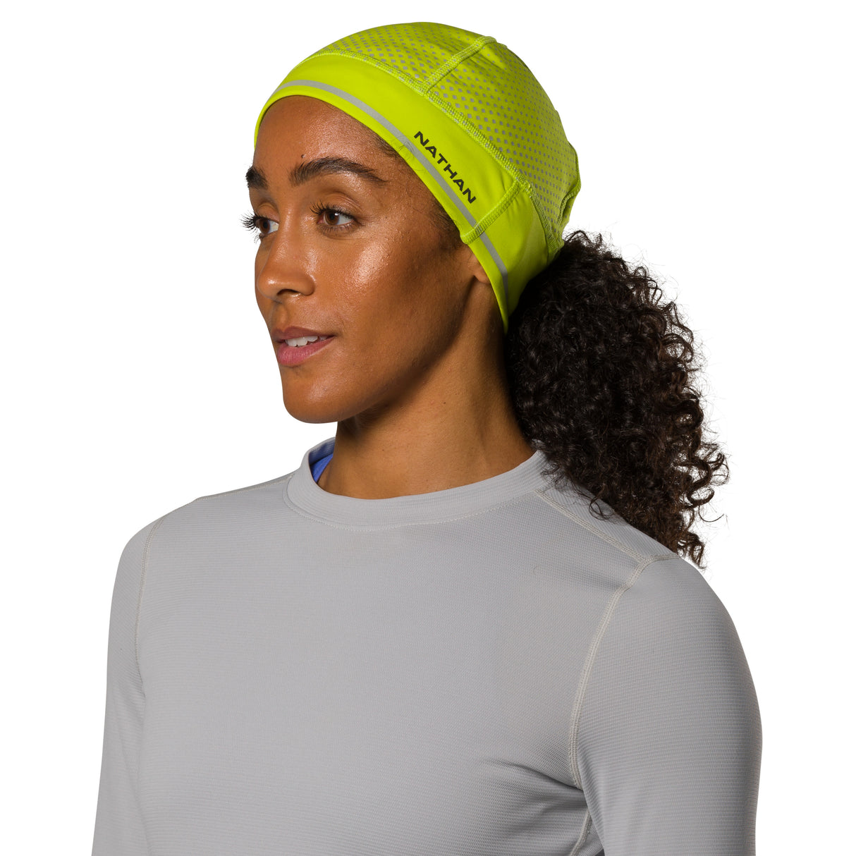 Nathan Sports HyperNight Reflective Pony Tail Beanie-5