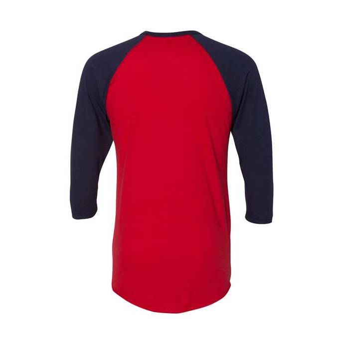 American Apparel Men's 50/50 Raglan Three-Quarter Sleeve Tee-2