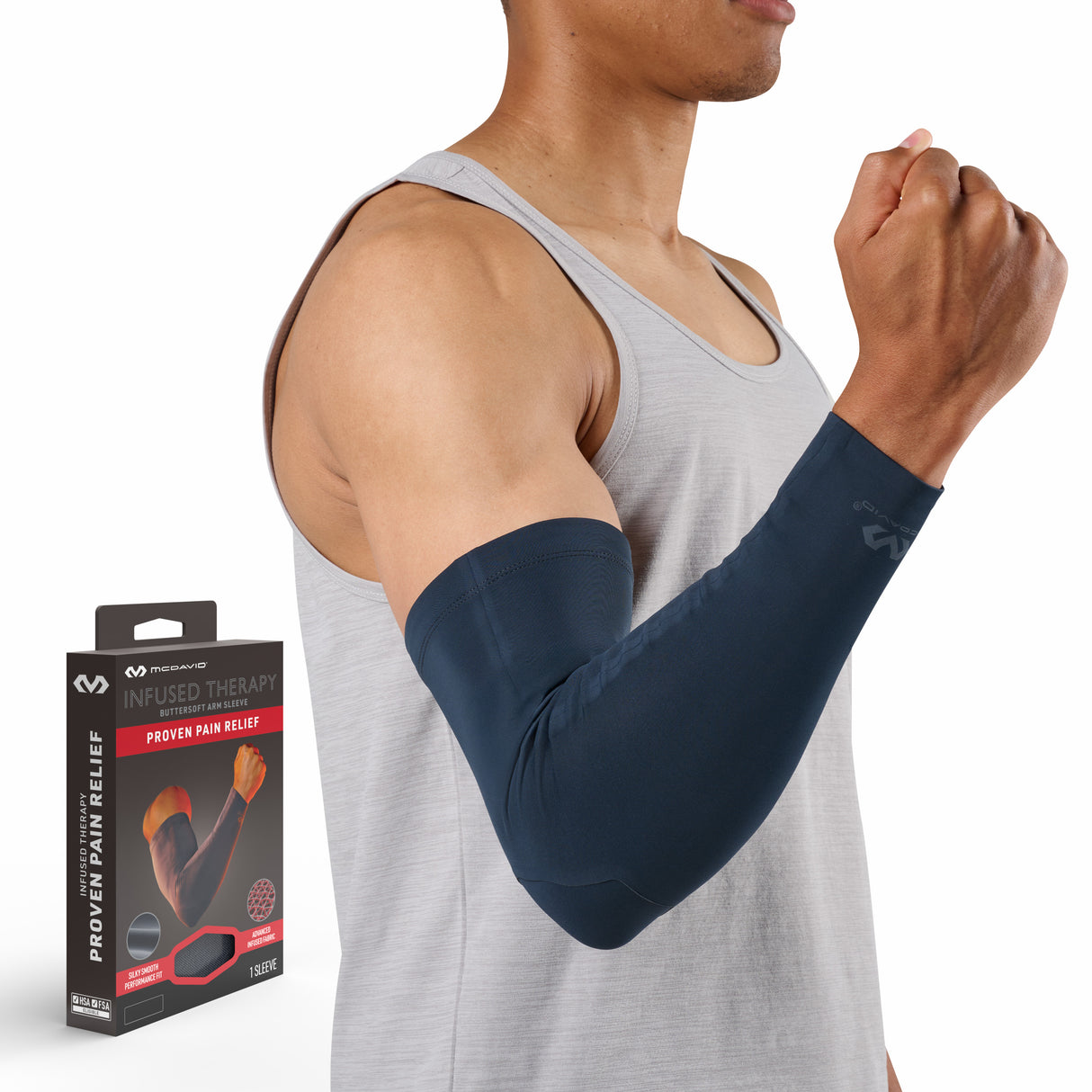 McDavid Adult Infused Buttersoft Arm Sleeve-3
