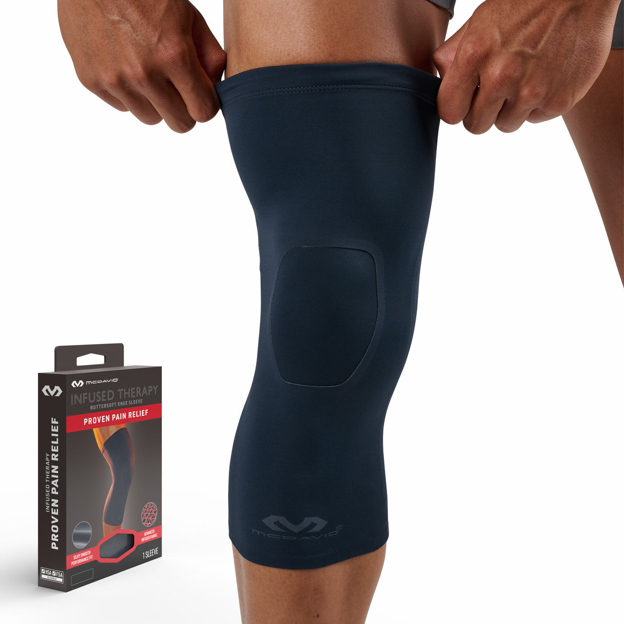 McDavid Infused Buttersoft Knee Sleeve-3
