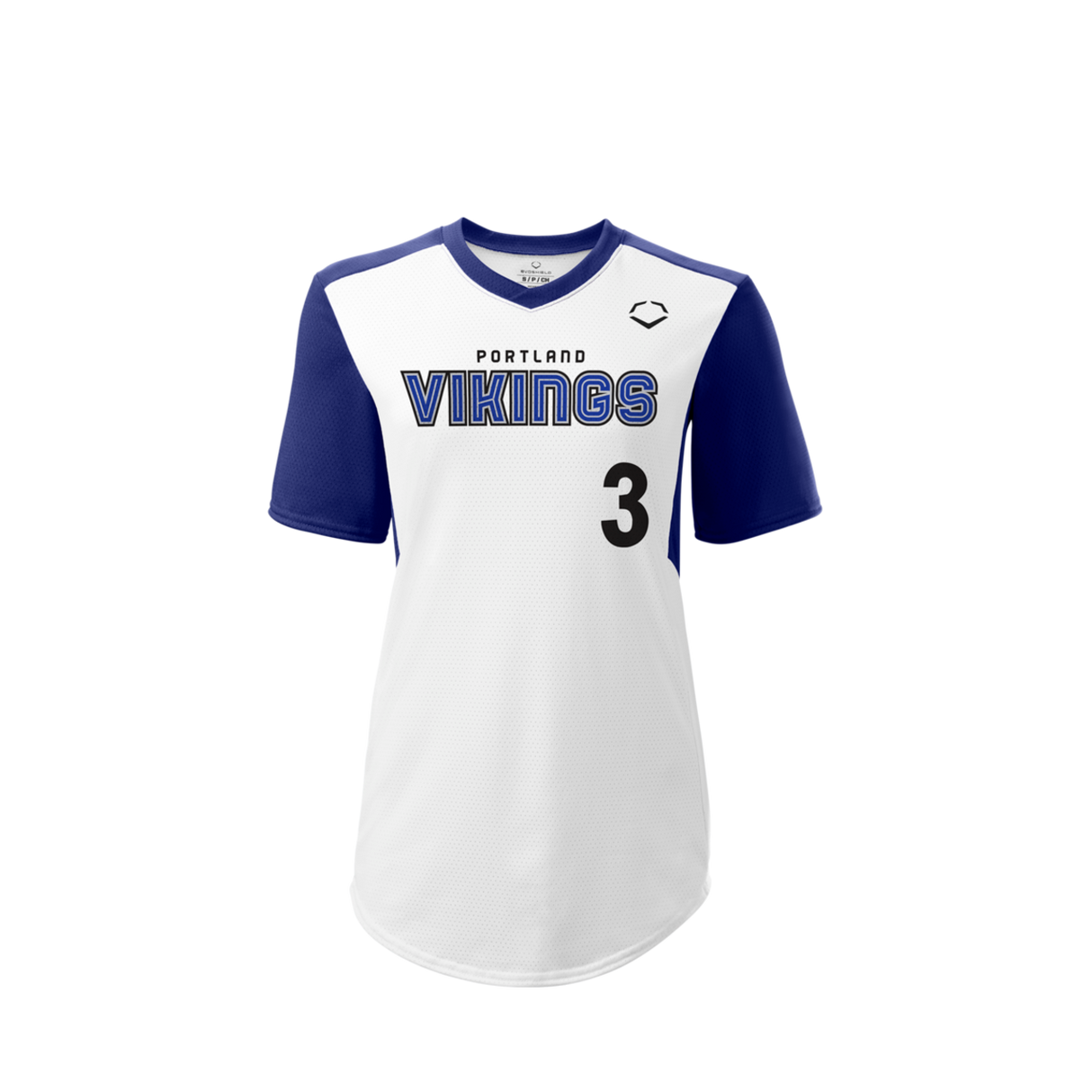Wilson Girl's E810 V-neck Pullover Softball Jersey-3