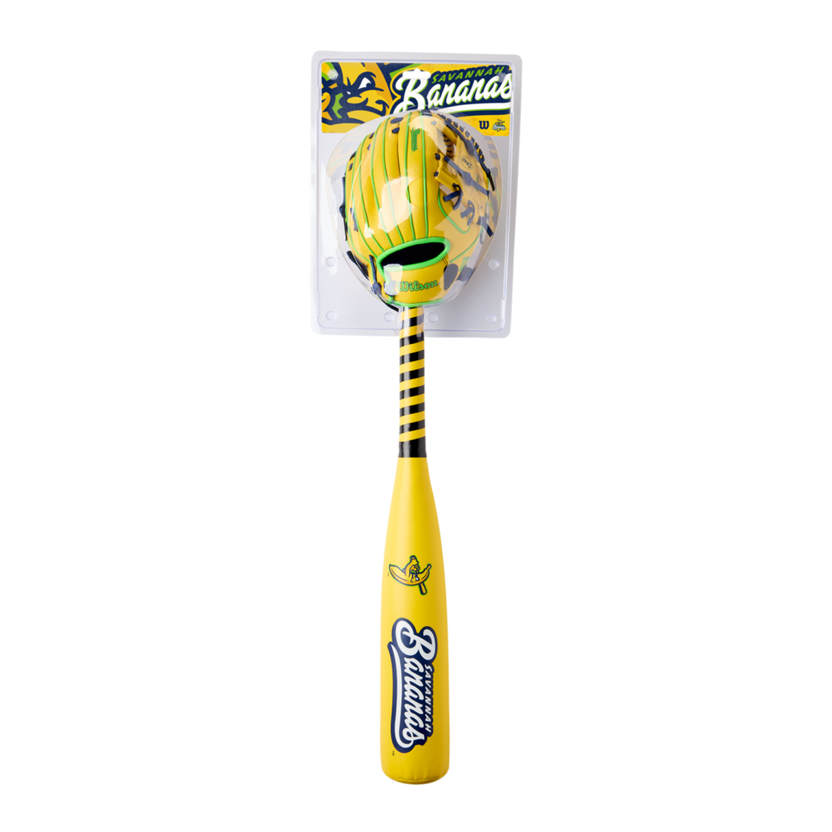 Wilson 2026 Savannah Bananas A200 10" Glove Ball & Bat Kit-6