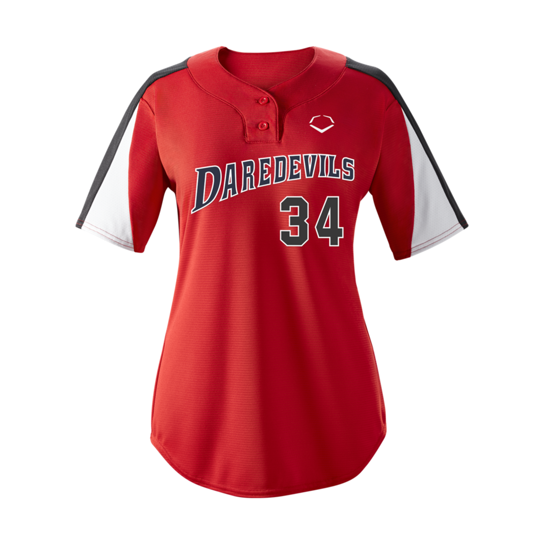 Wilson Women's E601 2-button Placket Pullover Softball Jersey-2
