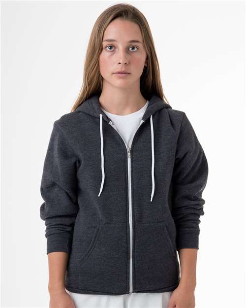 Los Angeles Apparel Men's Flex Fleece Full-Zip Hooded Sweatshirt