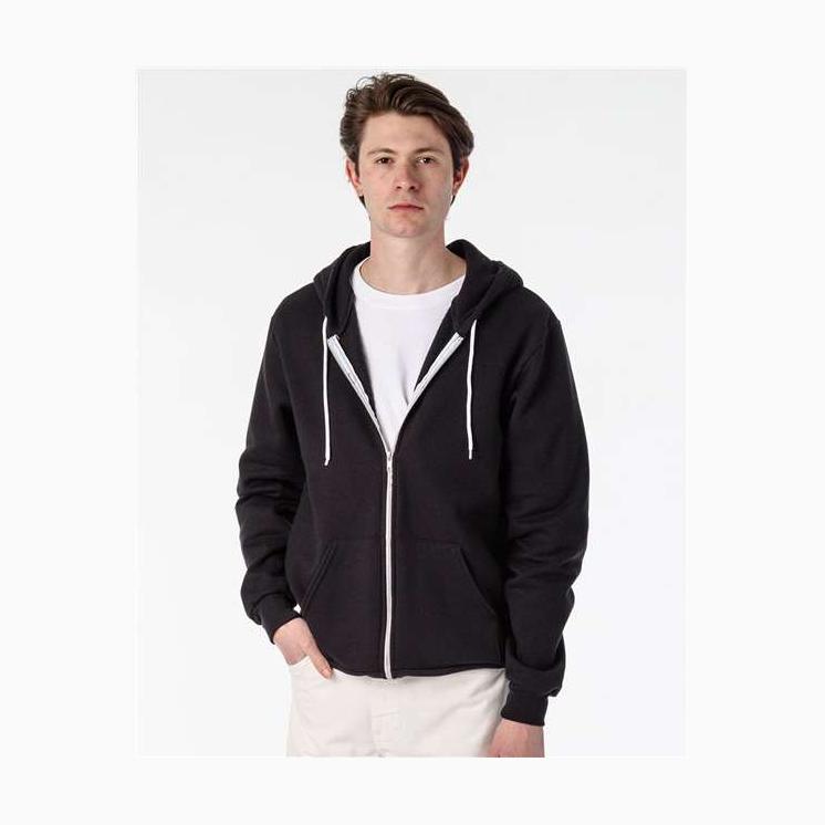 Los Angeles Apparel Men's Flex Fleece Full-Zip Hooded Sweatshirt