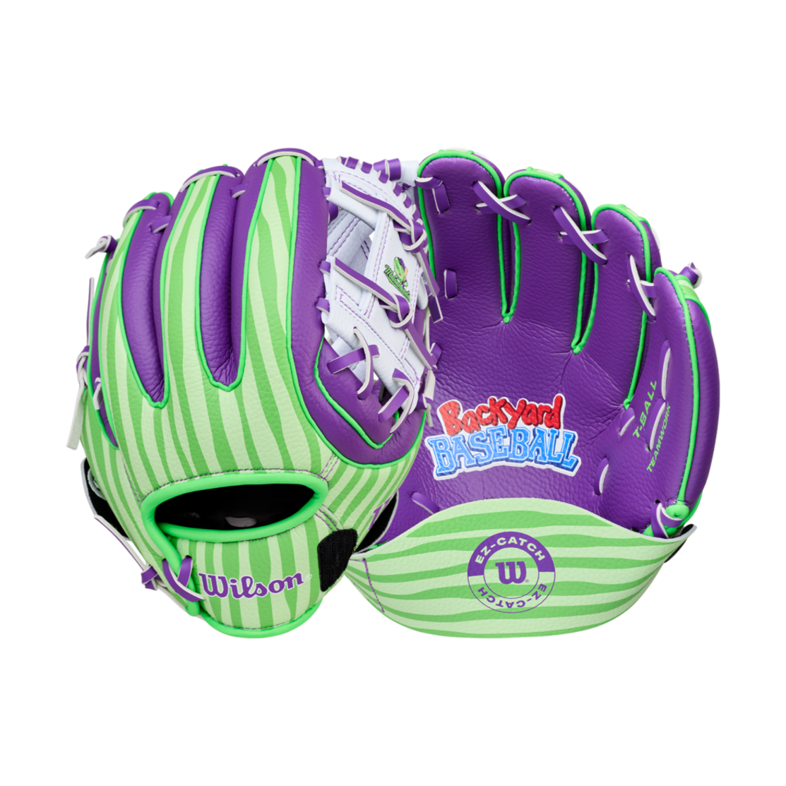 Wilson Men's 2026 Backyard Baseball Melonheads A200 Ez Catch 10" Youth T-ball Glove-3