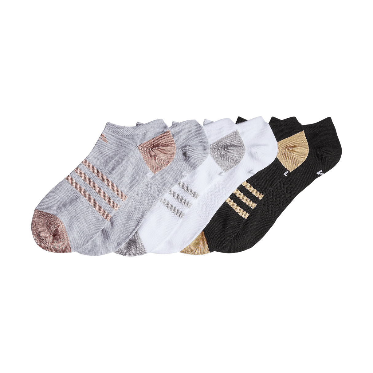 adidas Girl's Superlite 6-Pack No Show Sock-8