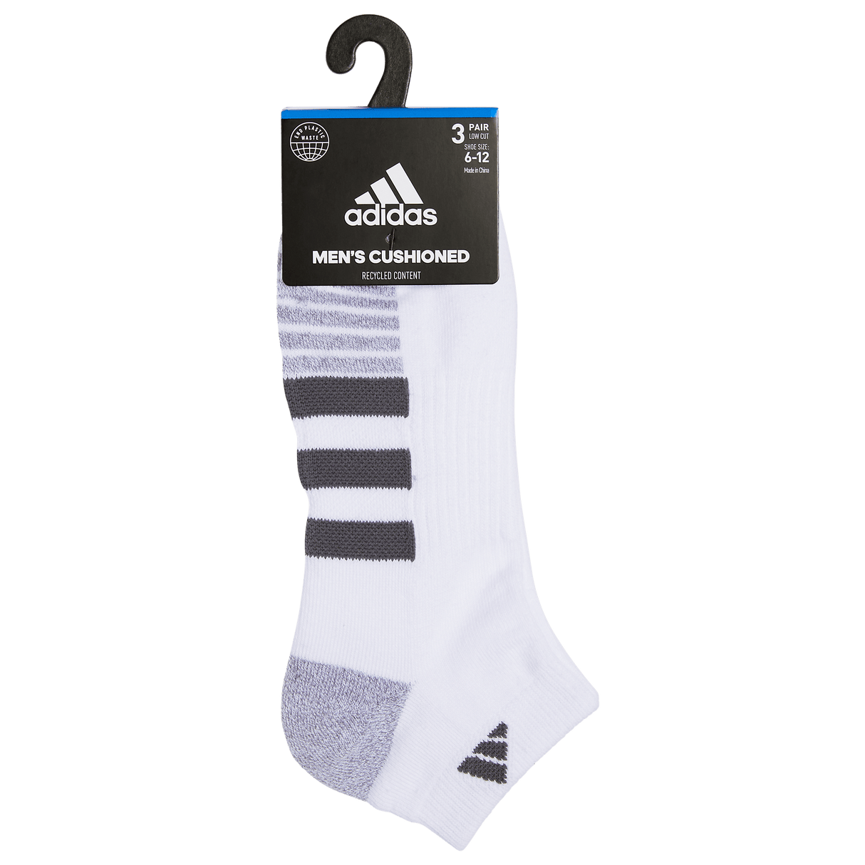 adidas Men's Cushioned 3.0 3-Pack Low Cut Sock-7