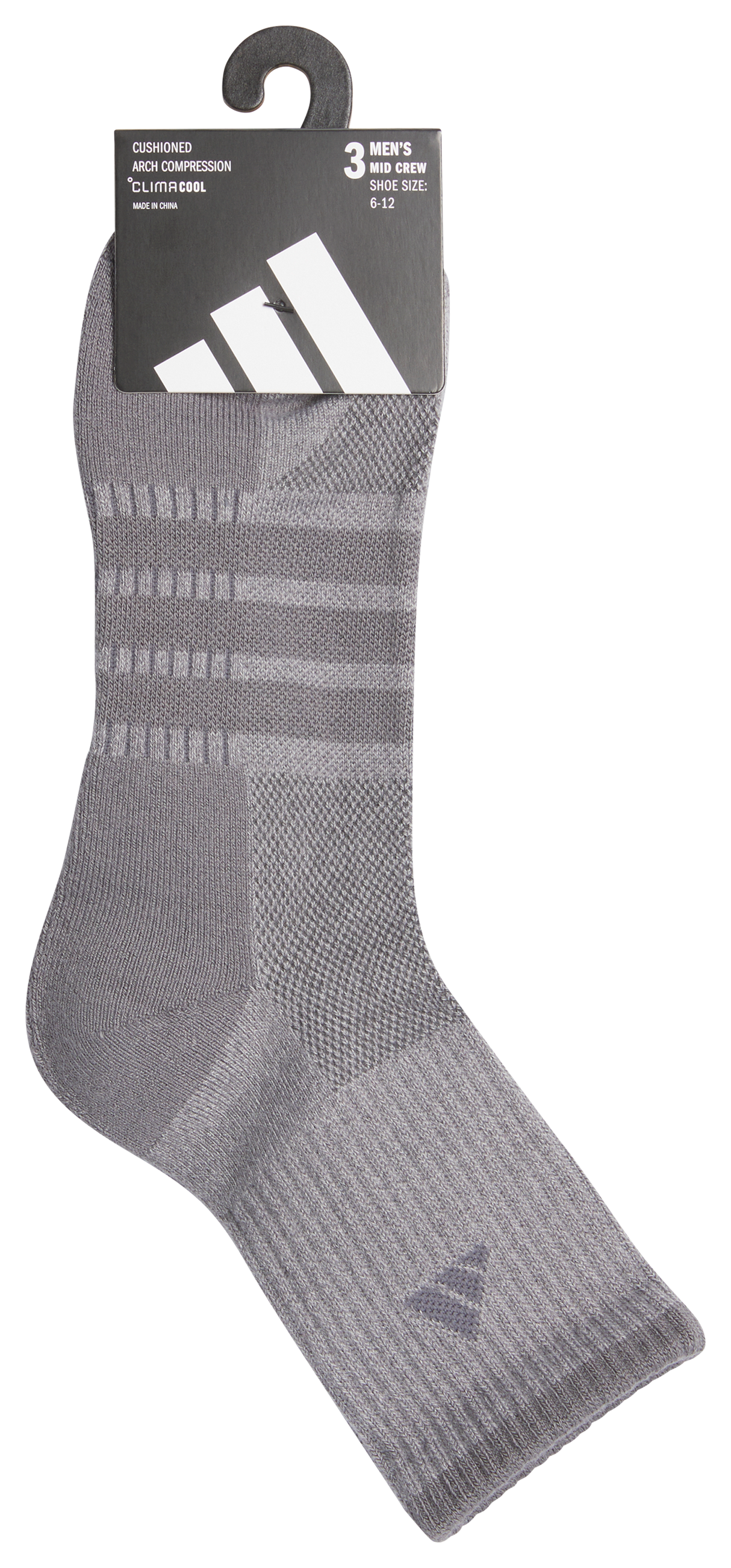 adidas Men's Cushioned X 4 3-Pack Mid-Crew Sock-6