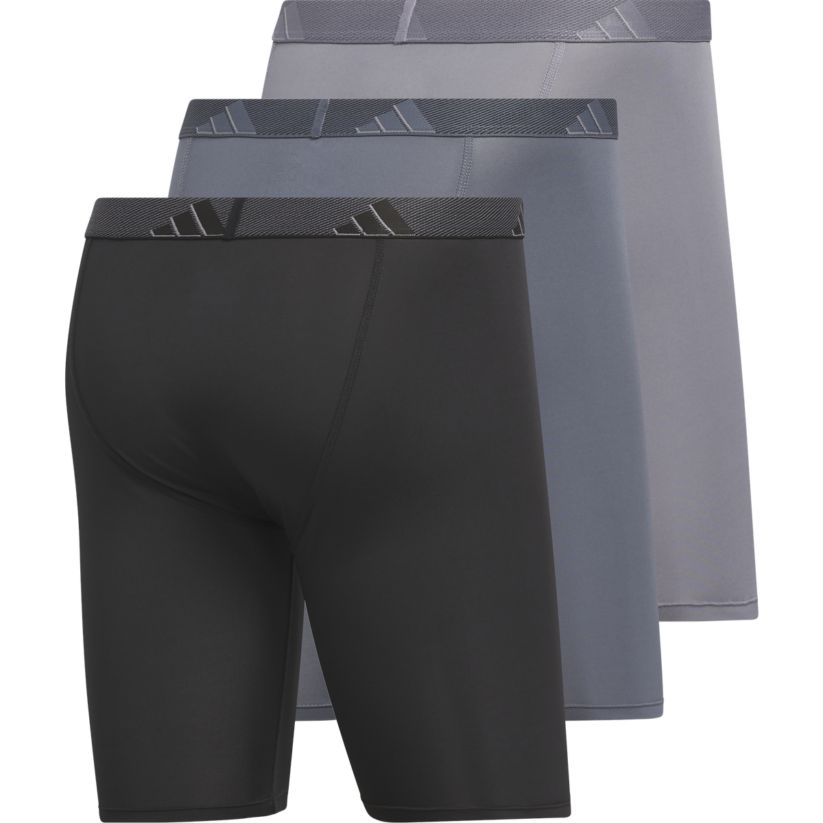 adidas Men's Microfiber 3-Pack Long Boxer Brief-5