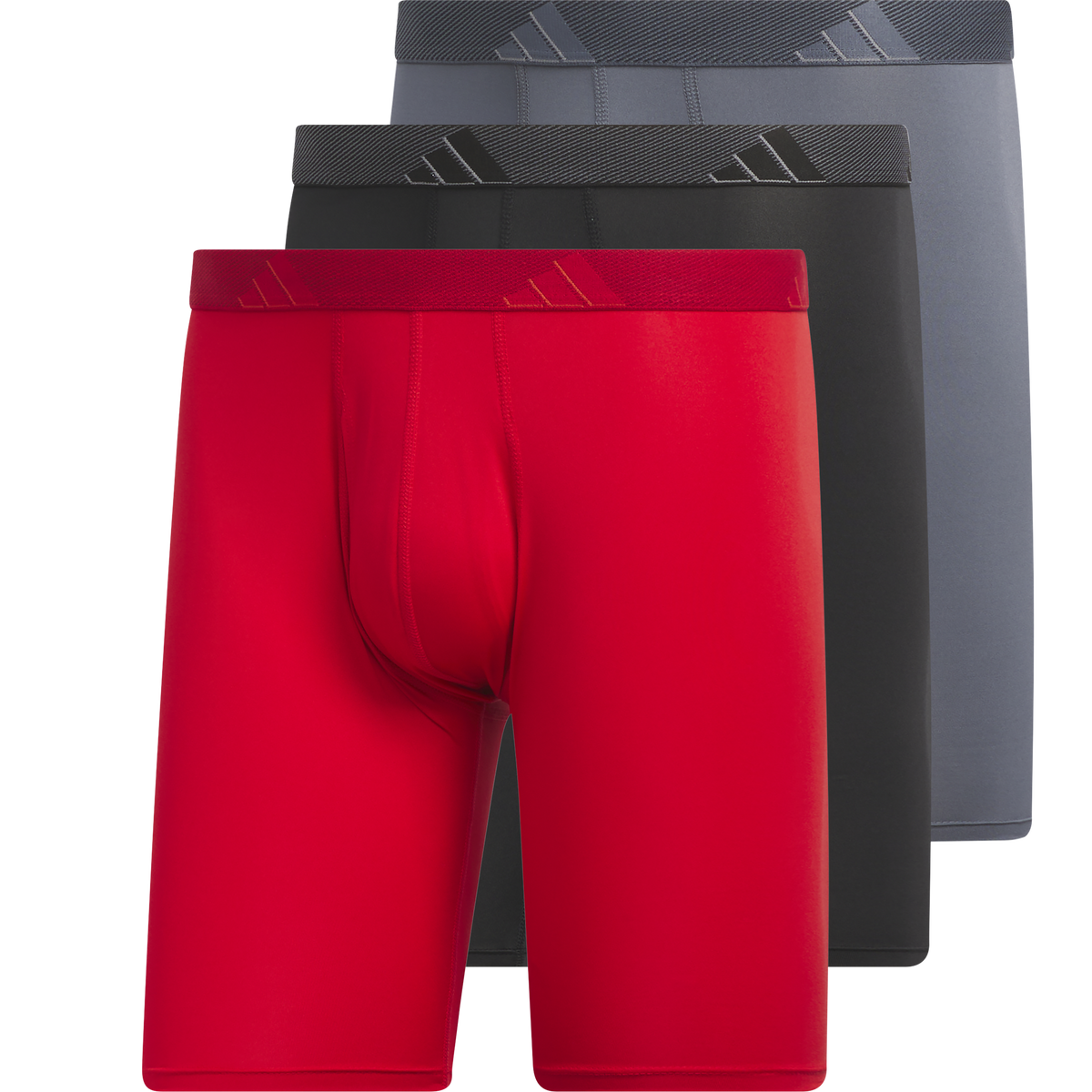 adidas Men's Microfiber 3-Pack Long Boxer Brief-1