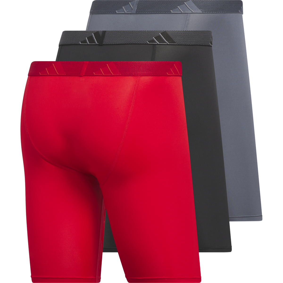 adidas Men's Microfiber 3-Pack Long Boxer Brief-5