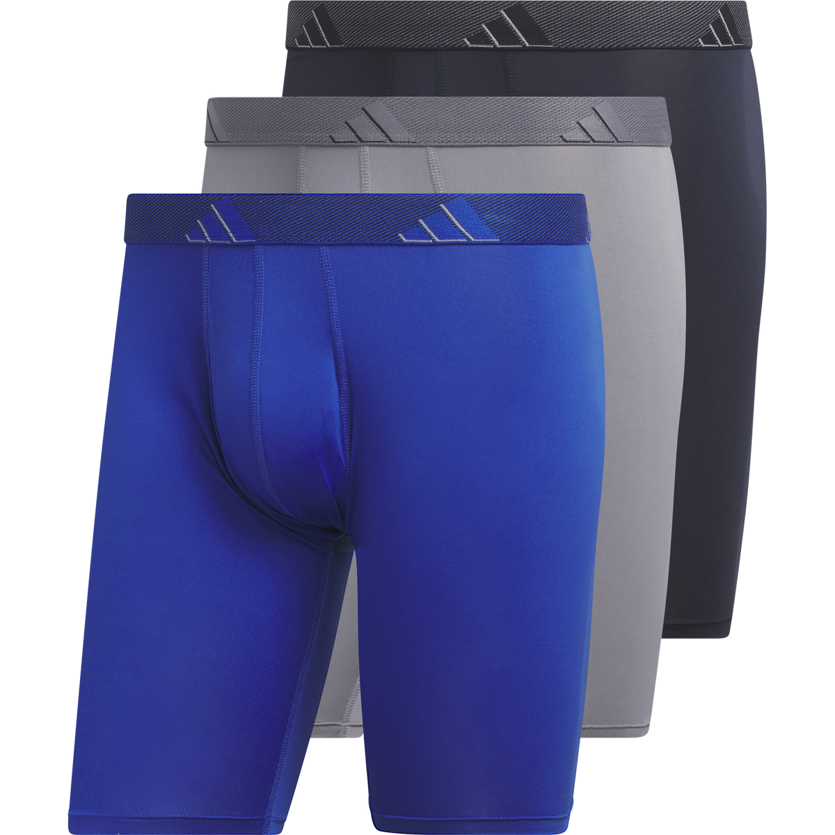 adidas Men's Microfiber 3-Pack Long Boxer Brief-1