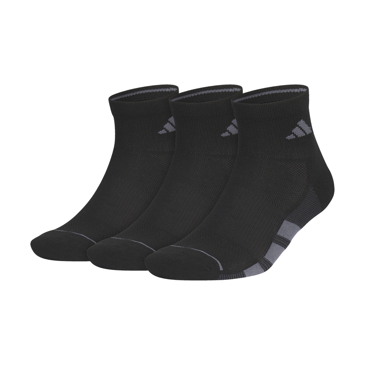 adidas Men's All Day Training 3-Pack Quarter Sock-1