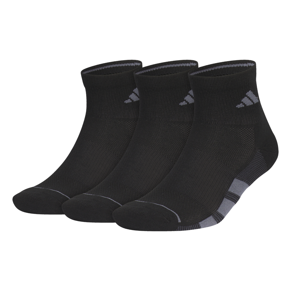 adidas Men's All Day Training 3-Pack Quarter Sock-1