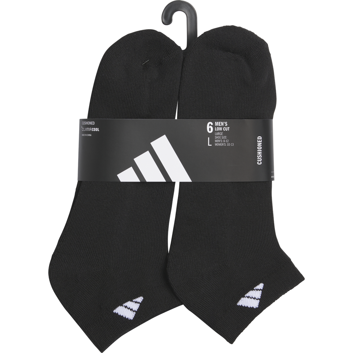 adidas Men's Classic Cushioned 6-Pack Low Cut Sock-5