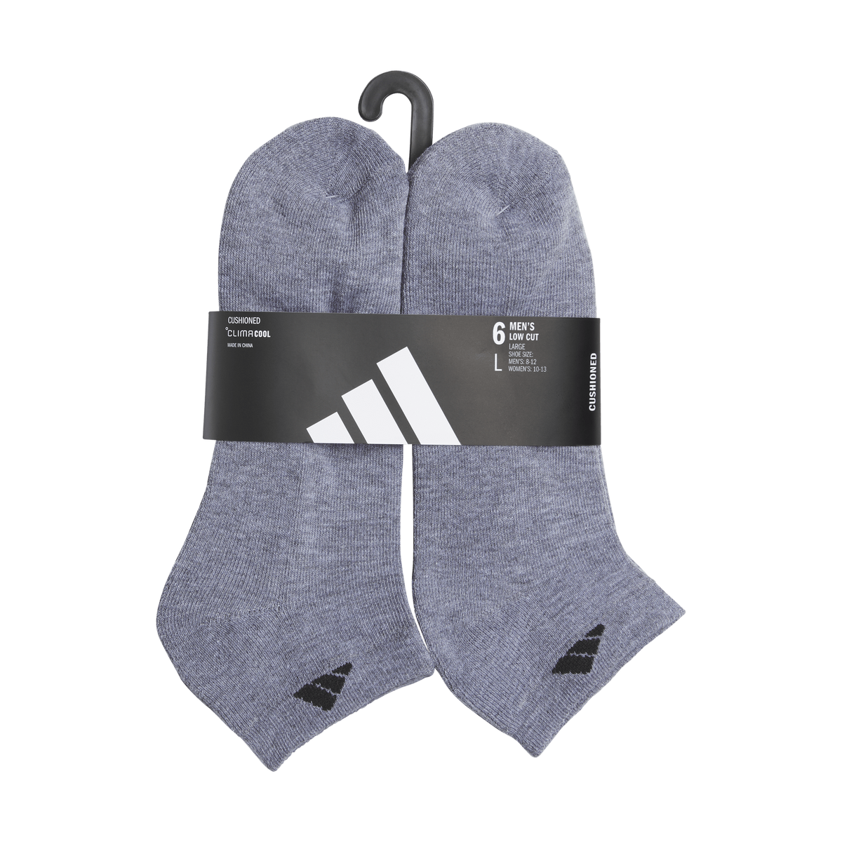 adidas Men's Classic Cushioned 6-Pack Low Cut Sock-5
