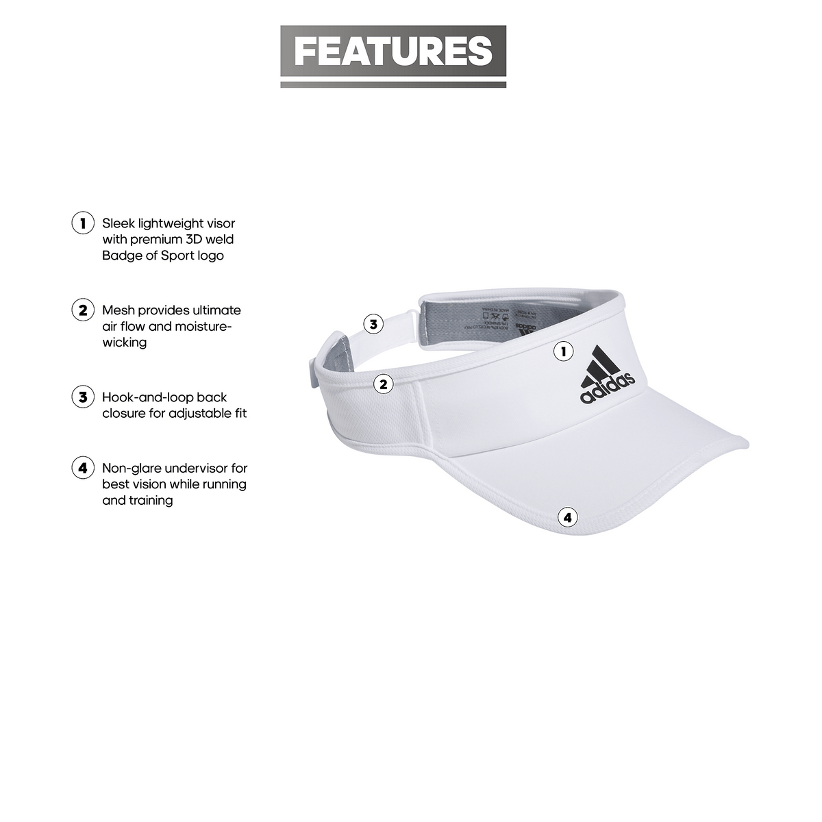 adidas Men's Superlite 2 Visor-2