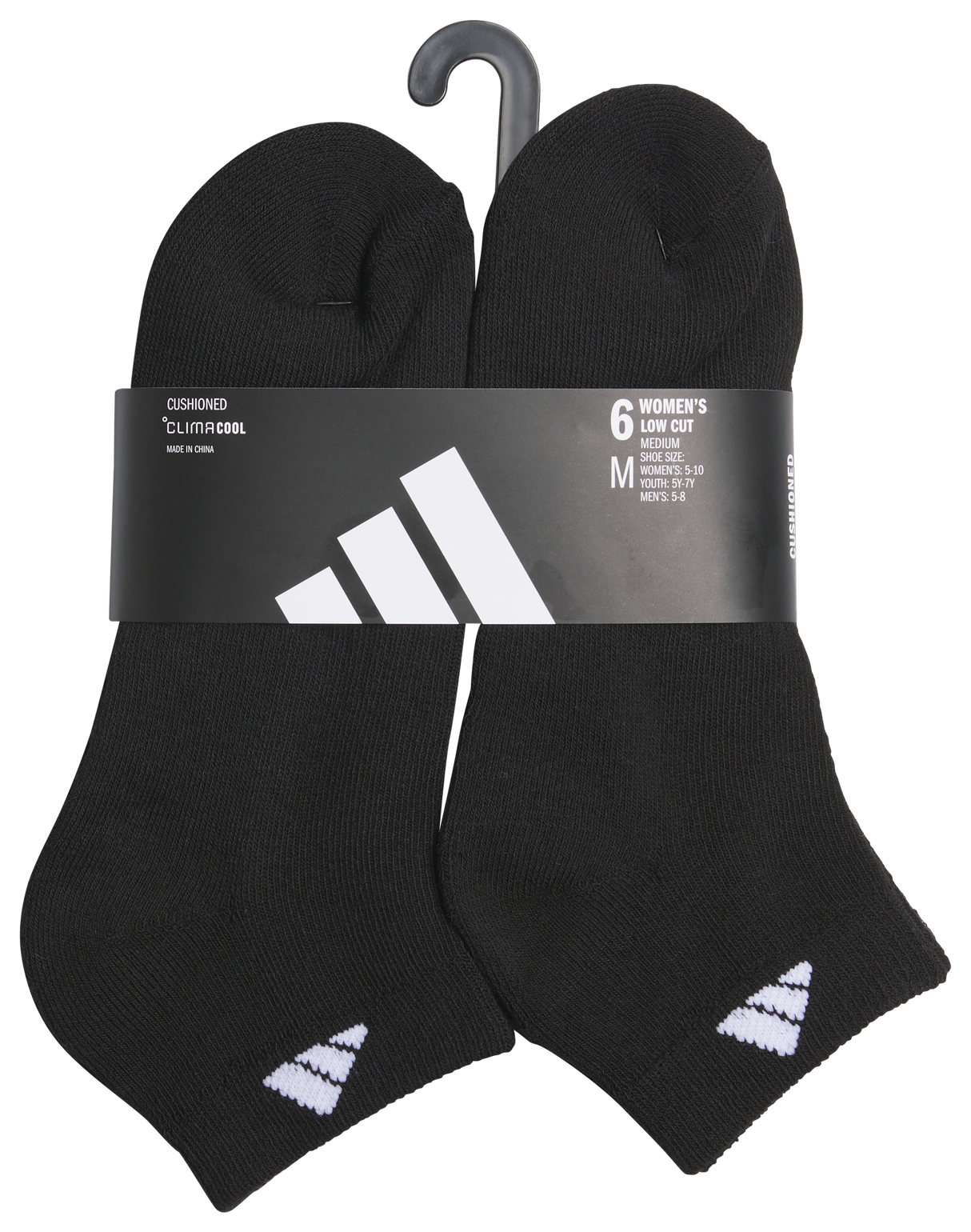 adidas Women's Classic Cushioned 6-Pack Low Cut Sock-5