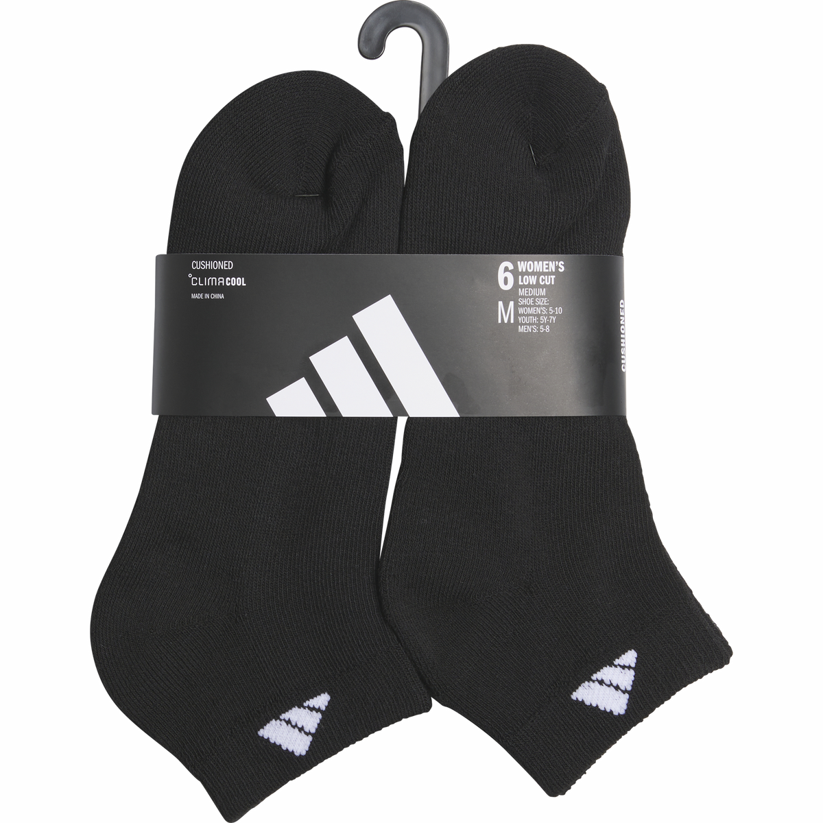 adidas Women's Classic Cushioned 6-Pack Low Cut Sock-5