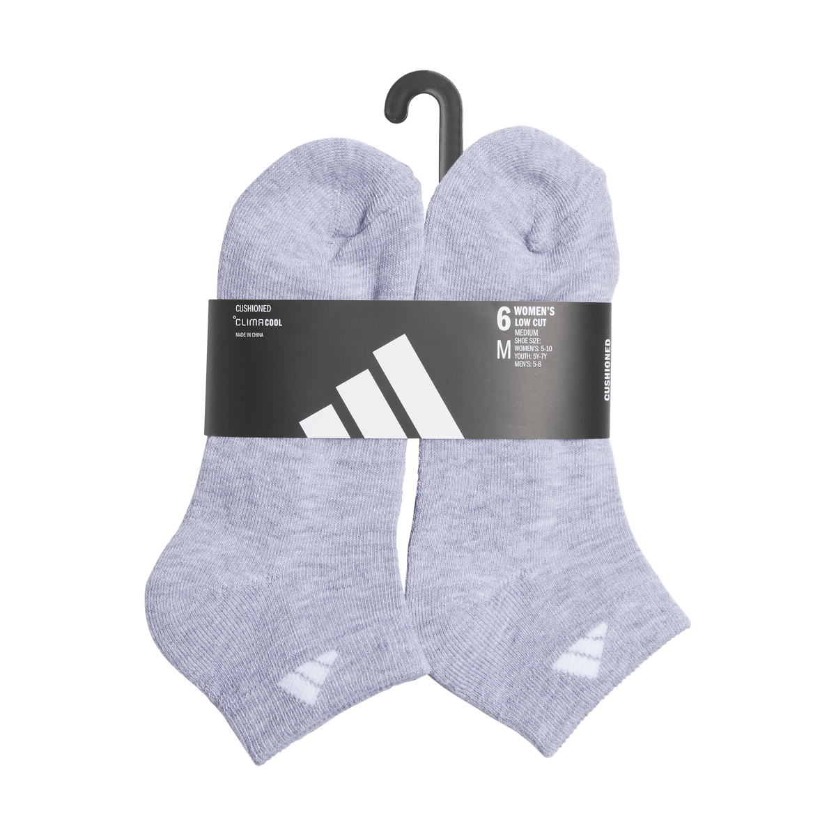 adidas Women's Classic Cushioned 6-Pack Low Cut Sock-5