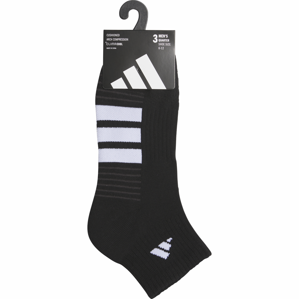 adidas Men's Cushioned 4.0 3-Pack Quarter Sock-5