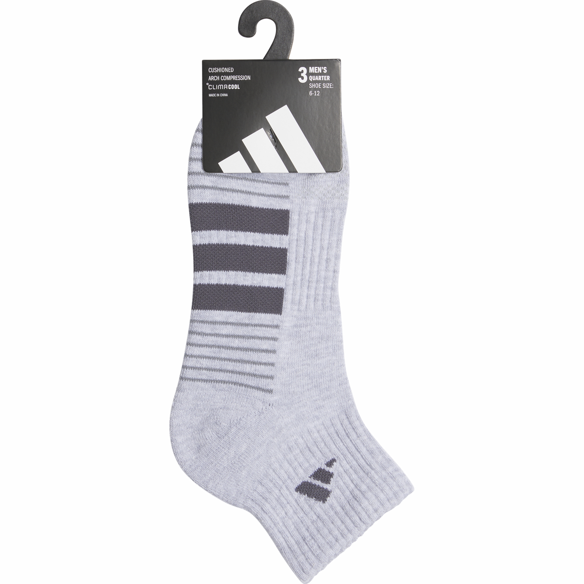 adidas Men's Cushioned 4.0 3-Pack Quarter Sock-5