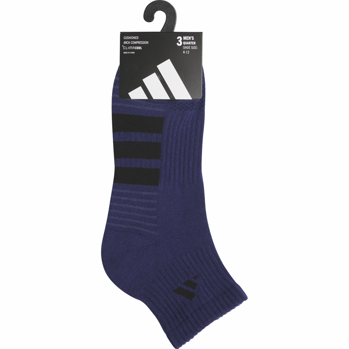 adidas Men's Cushioned 4.0 3-Pack Quarter Sock-5