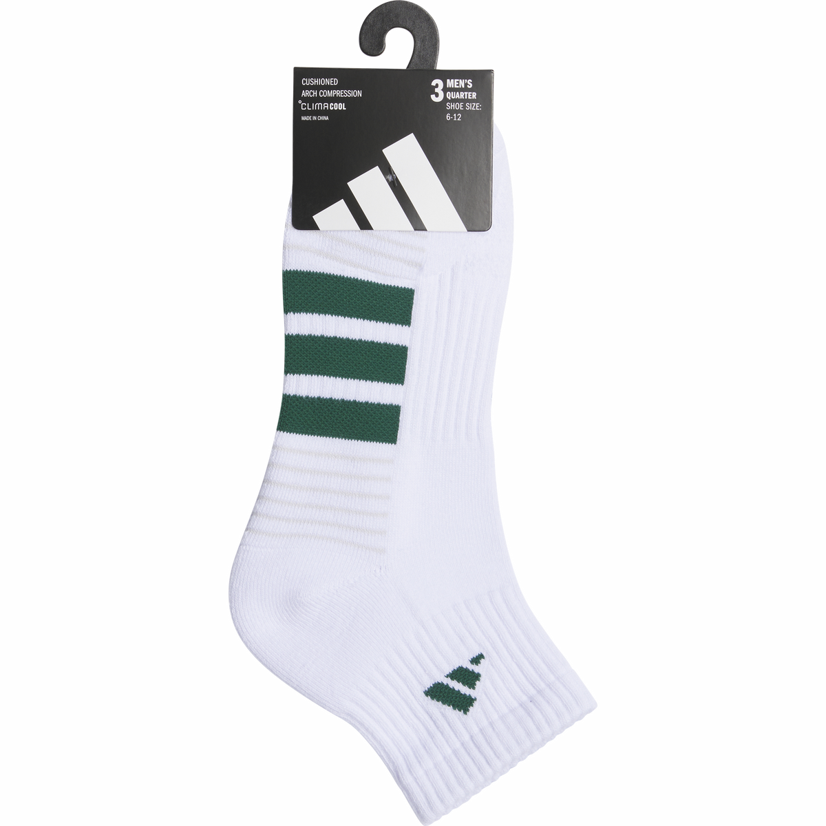 adidas Men's Cushioned 4.0 3-Pack Quarter Sock-5