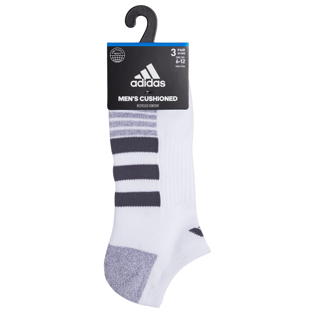 adidas Men's Cushioned 3.0 3-Pack No Show Sock-7