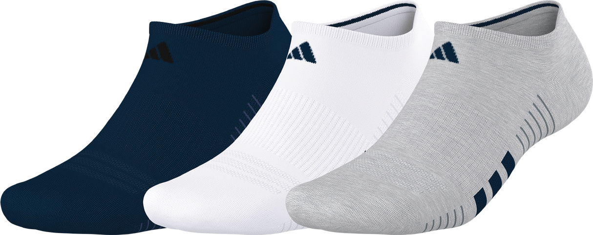 adidas Men's Cushioned 4.0 3-Pack No Show Sock-1