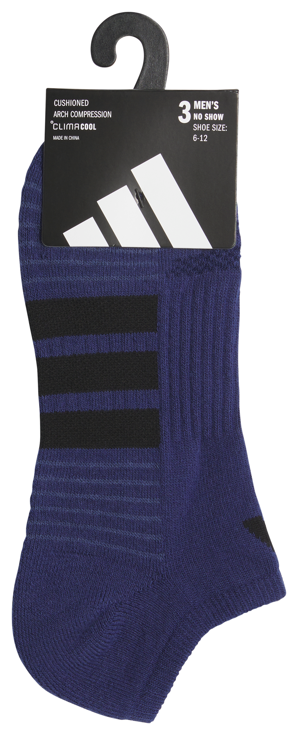 adidas Men's Cushioned 4.0 3-Pack No Show Sock-5