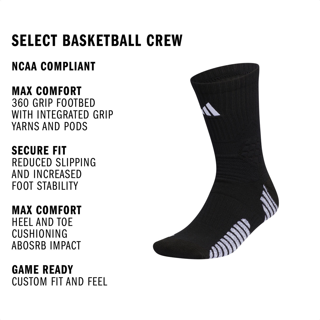 adidas Select Basketball Crew Sock-2