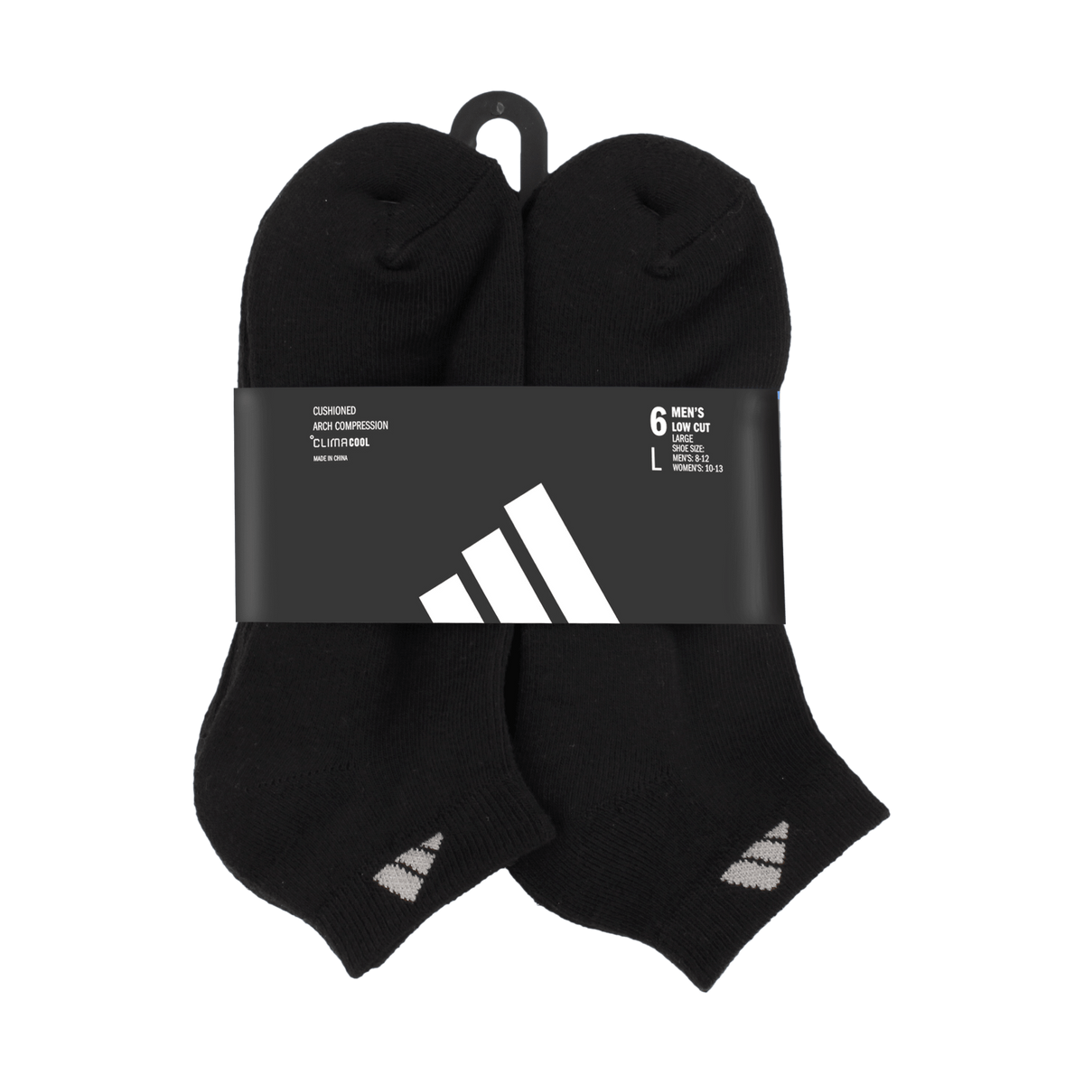 adidas Men's Athletic Cushioned 6-Pack Low Cut Sock-9