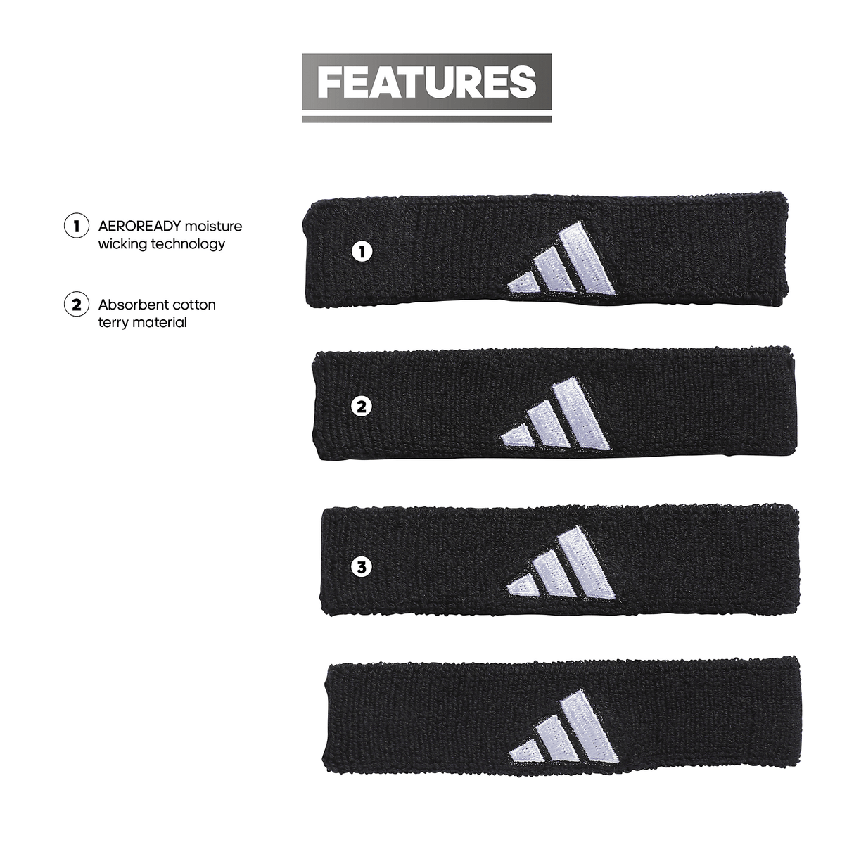 adidas Interval 2.0 3/4-inch Bicep Band-2
