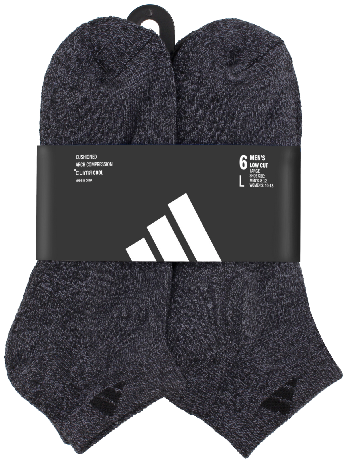 adidas Men's Athletic Cushioned 6-Pack Low Cut Sock-9