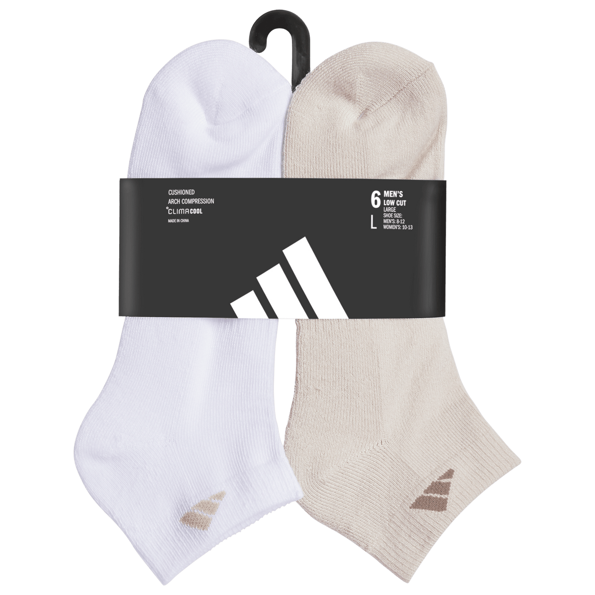 adidas Men's Athletic Cushioned 6-Pack Low Cut Sock-8