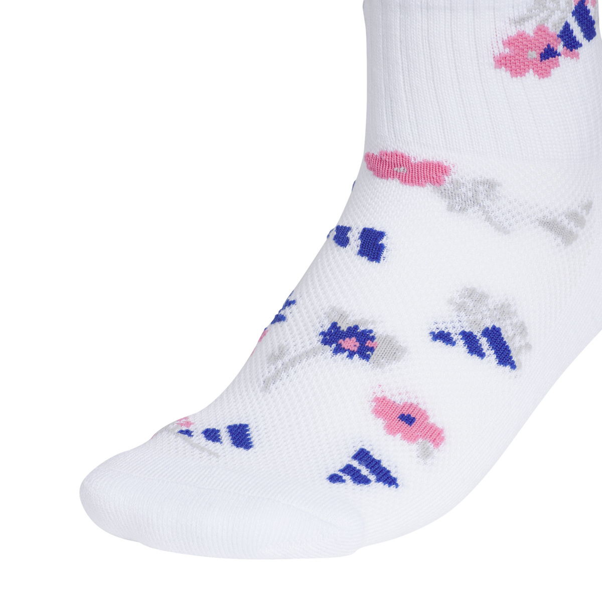 adidas Girl's Cushioned Graphic 6-Pack Quarter Sock-4