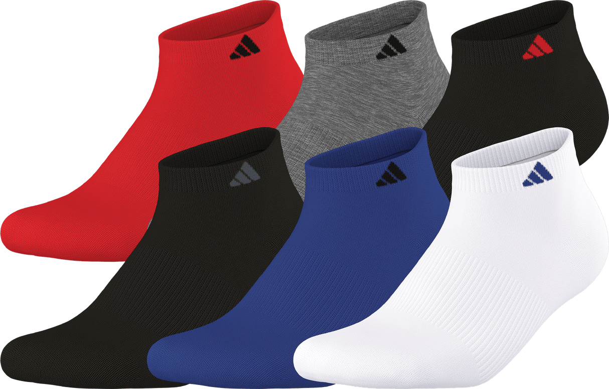 adidas Men's Athletic Cushioned 6-Pack Low Cut Sock-1