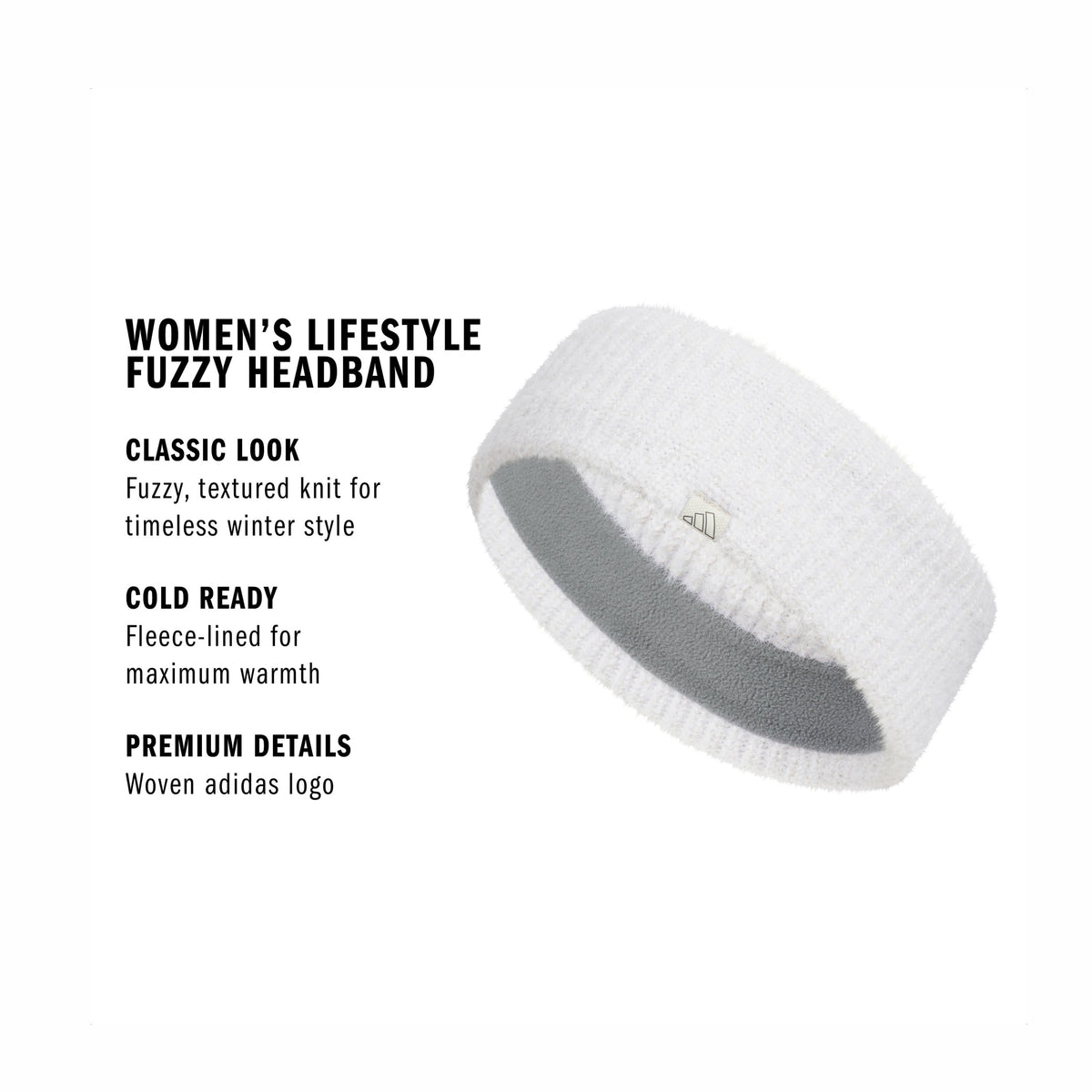 adidas Women's Lifestyle Fuzzy Headband-3