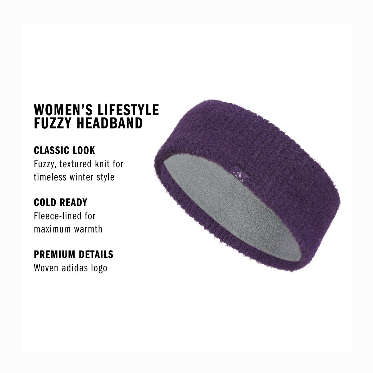 adidas Women's Lifestyle Fuzzy Headband-3