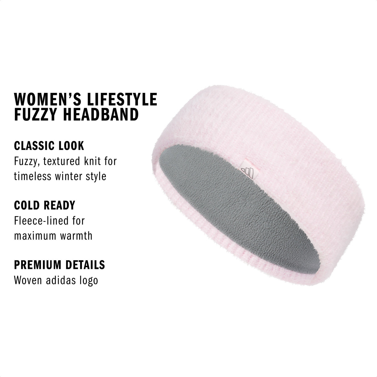 adidas Women's Lifestyle Fuzzy Headband-3