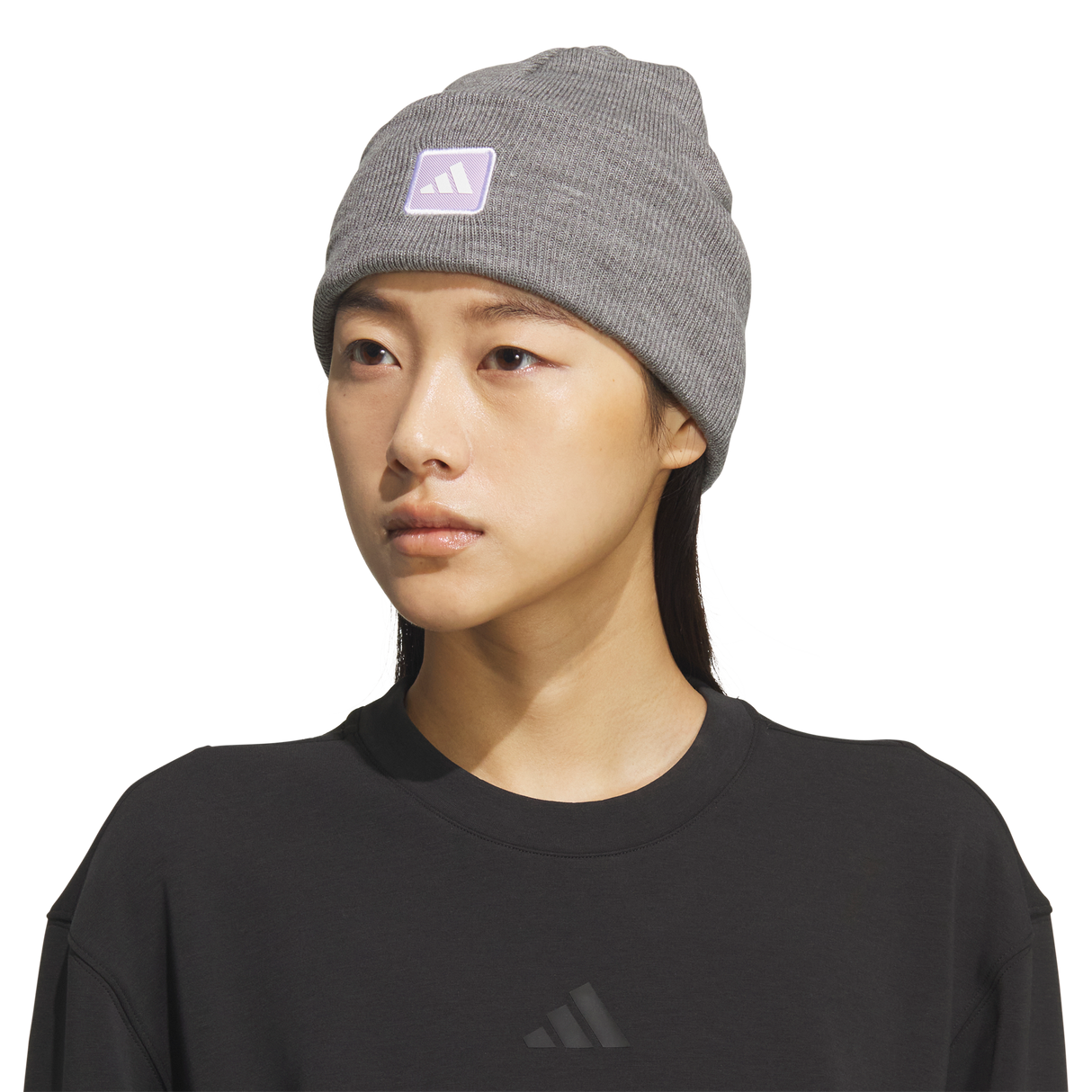adidas Women's Performance Wide Cuff Fold Beanie-1