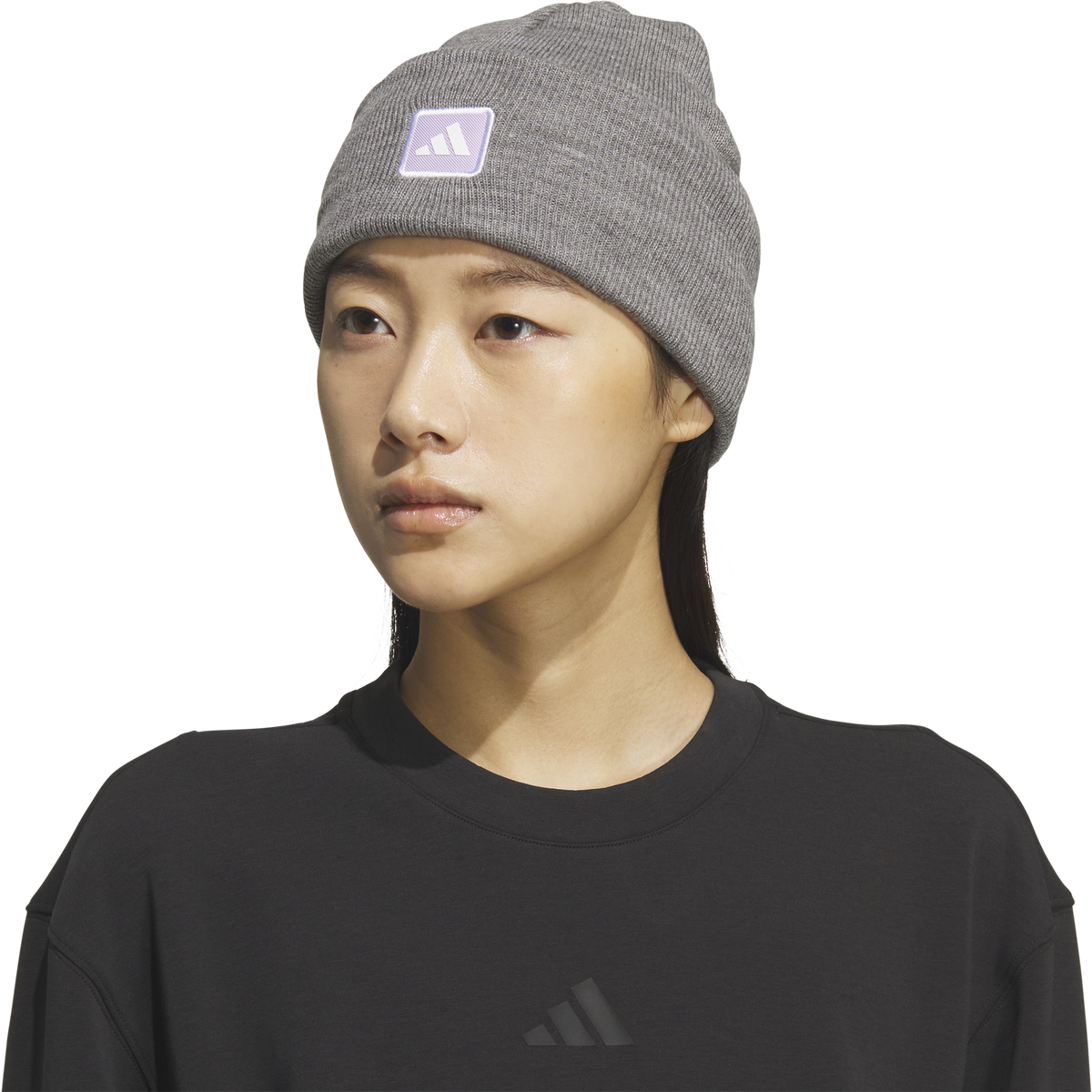 adidas Women's Performance Wide Cuff Fold Beanie-1