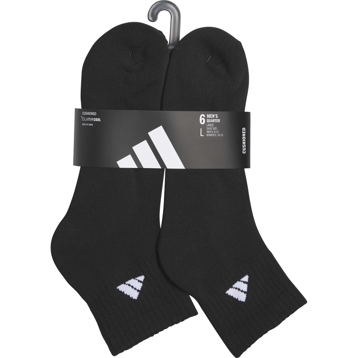 adidas Men's Classic Cushioned 6-Pack Quarter Sock-5
