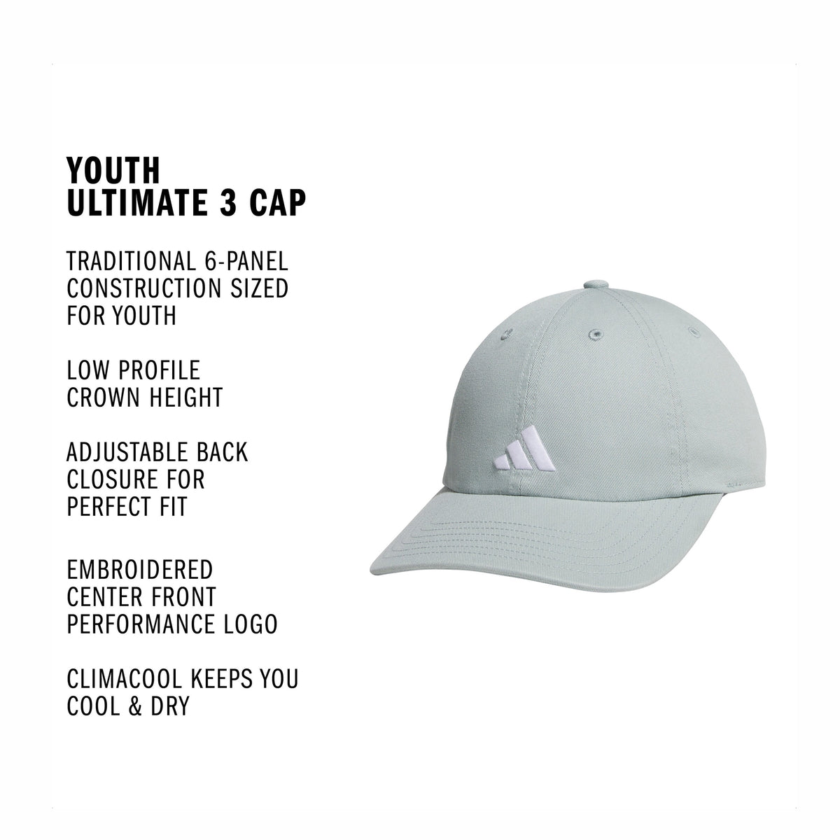adidas Youth Ultimate 3 Cap-2