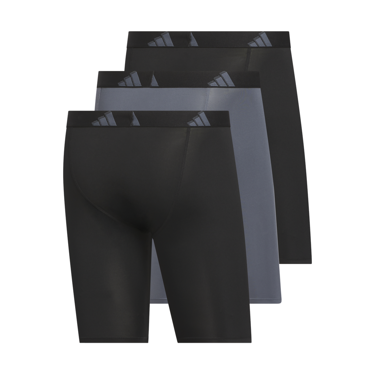 adidas Men's All Day Microfiber 3-Pack Long Boxer Brief-5