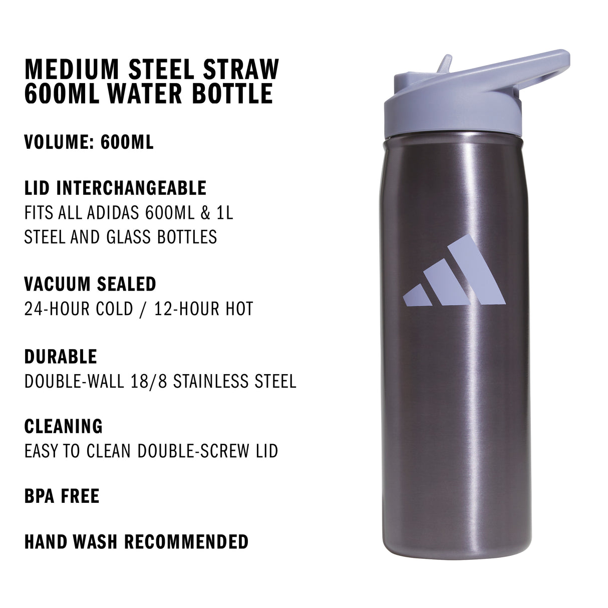 adidas M Steel Straw 600 Metal Bottle-2