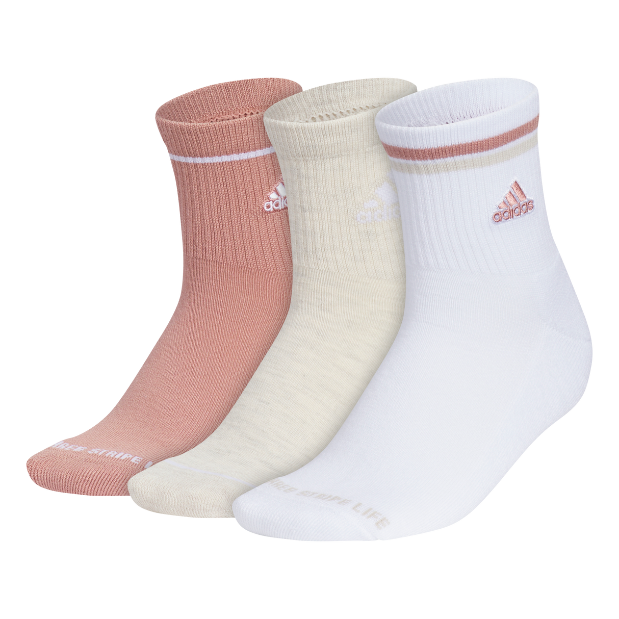 adidas Women's Cushioned Sport 2.0 3-Pack High Quarter Sock-1