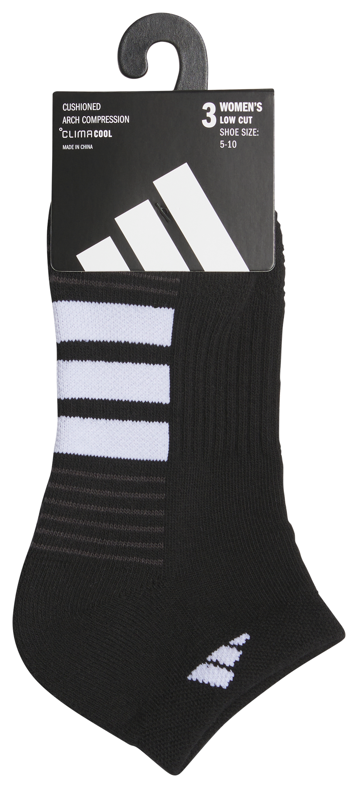adidas Women's Cushioned 4.0 3-Pack Low Cut Sock-5